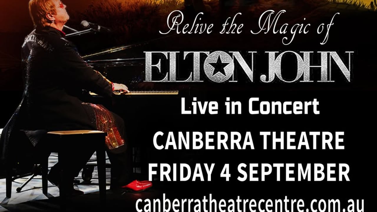 CANBERRA Theatre -Friday September 4, from 7.30pm.  