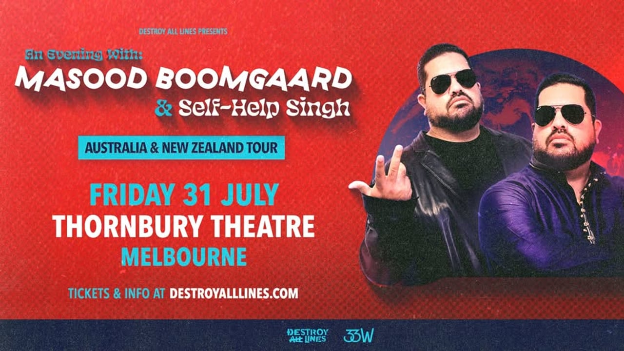Masood Boomgaard // Melbourne // An Evening With // The Thornbury Theatre // 18+