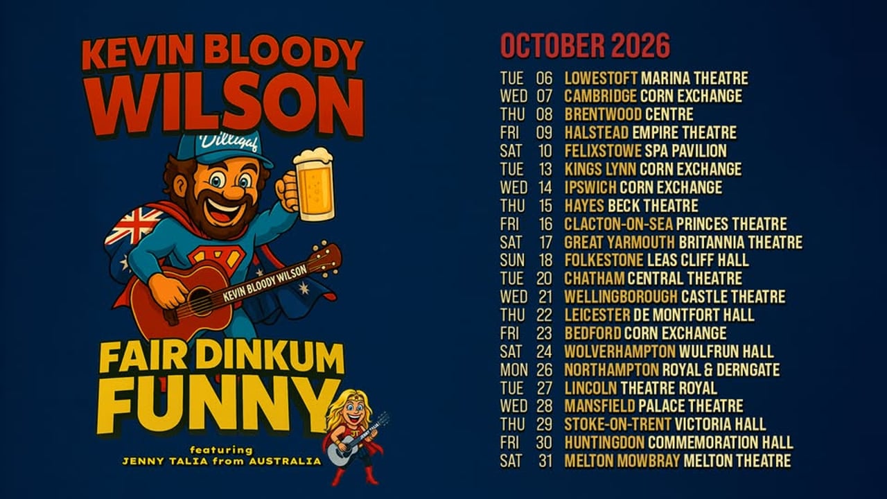 Kevin Bloody Wilson: FAIR DINKUM FUNNY featuring Jenny Talia from Australia
