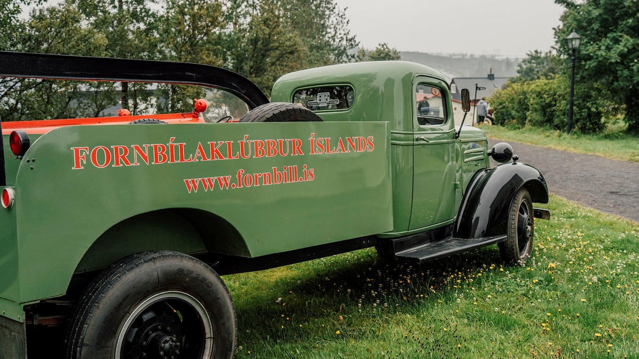 Antique cars in Reykjavík Park and Zoo