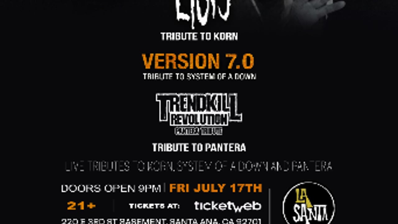 TRIBUTES TO KORN, SOAD & PANTERA