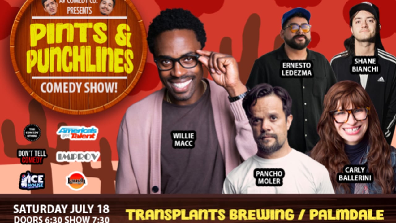 PINTS & PUNCHLINES COMEDY SHOW FEATURING WILLIE MACC