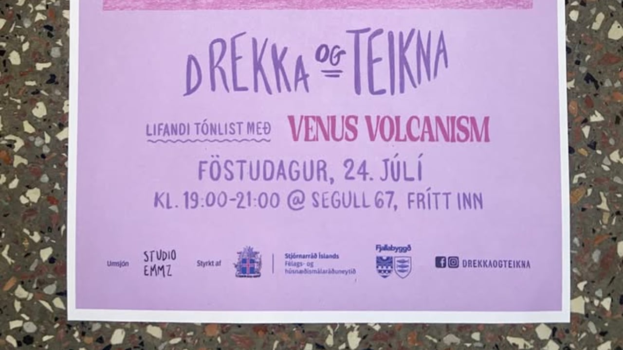 Drekka og Teikna júlí ~ Lifandi tónlist: Venus Volcanism