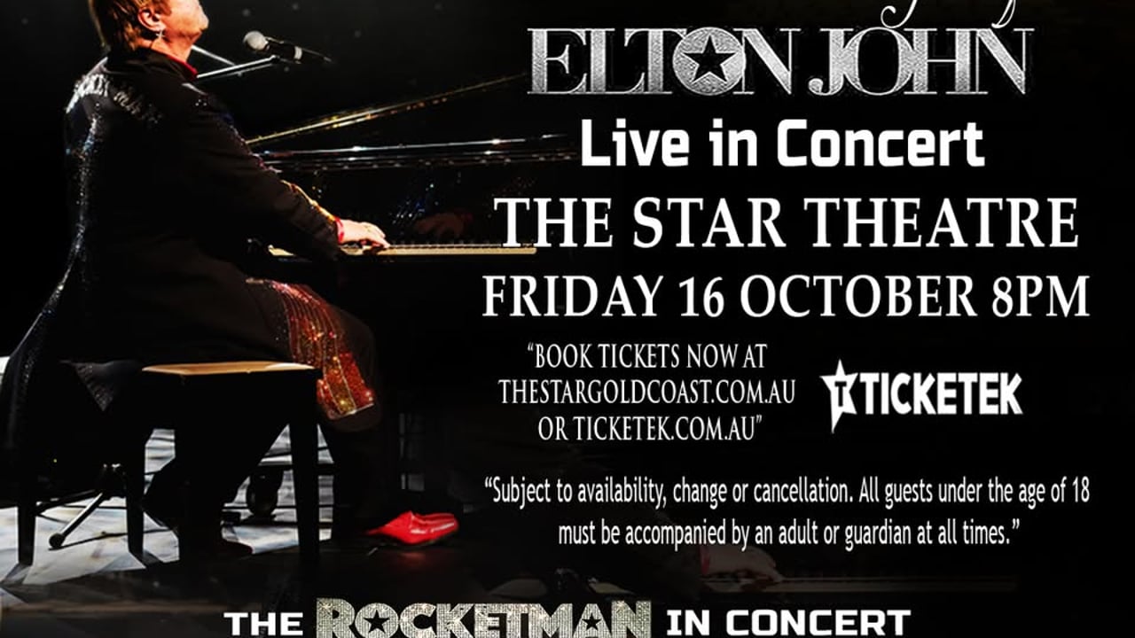  STAR THEATRE Gold Coast - Friday October 16, from 8pm. 