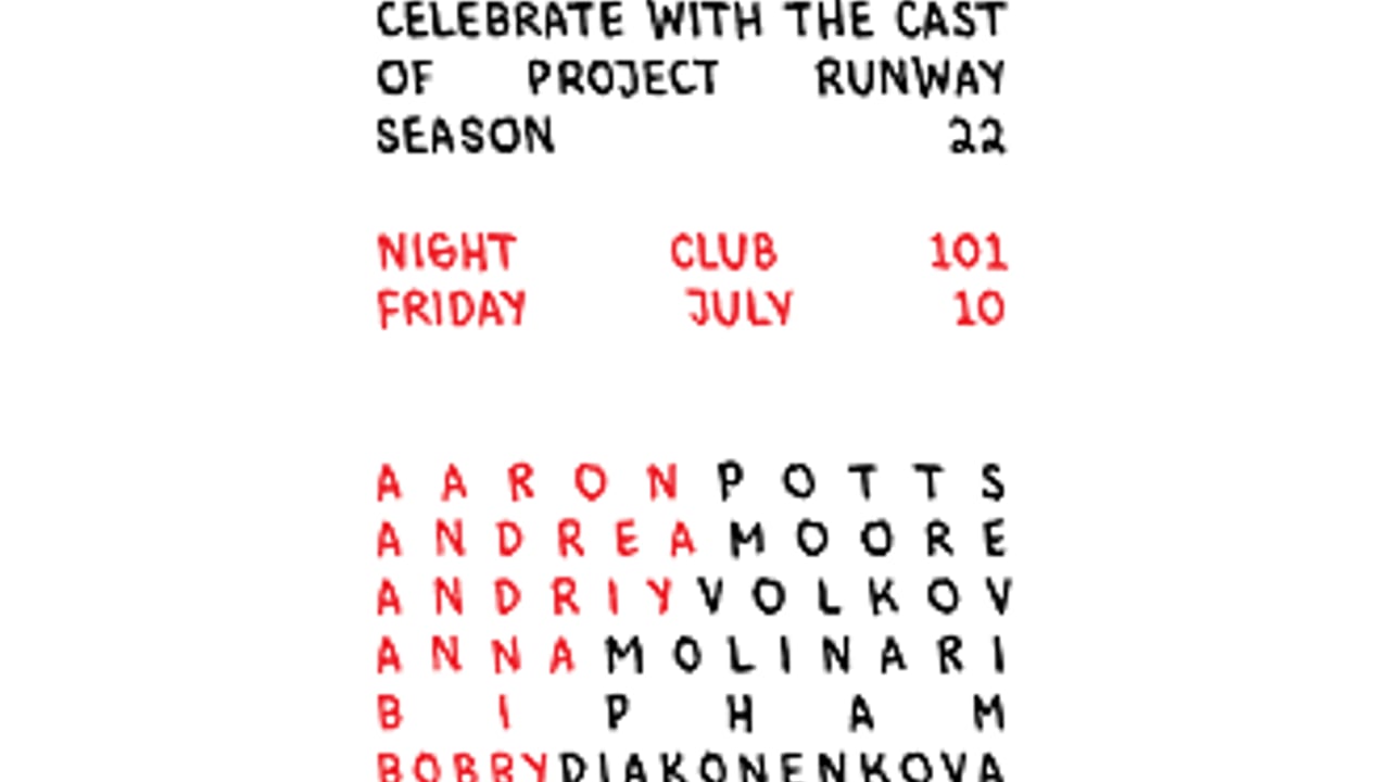 PROJECT RUNWAY 22 NYC CAST