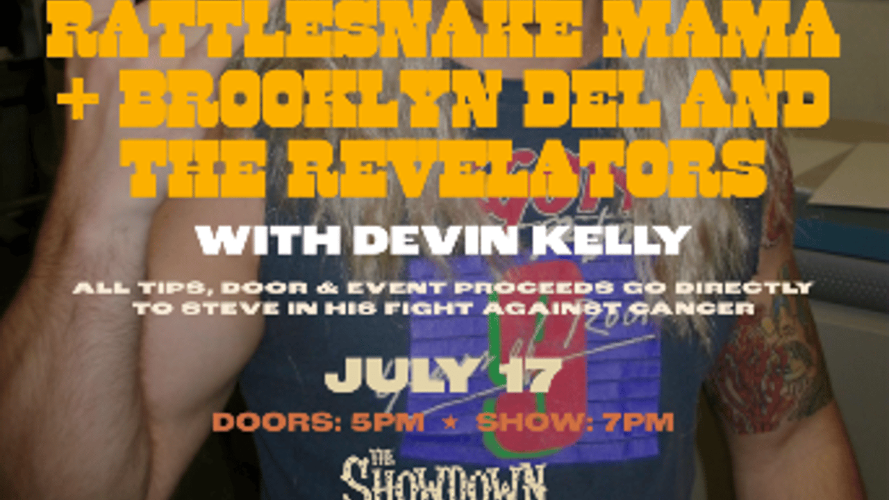 Play It Forward for Steve Santoro with Rattlesnake Mama & Brooklyn Del and the Revelators w/ Devin Kelly