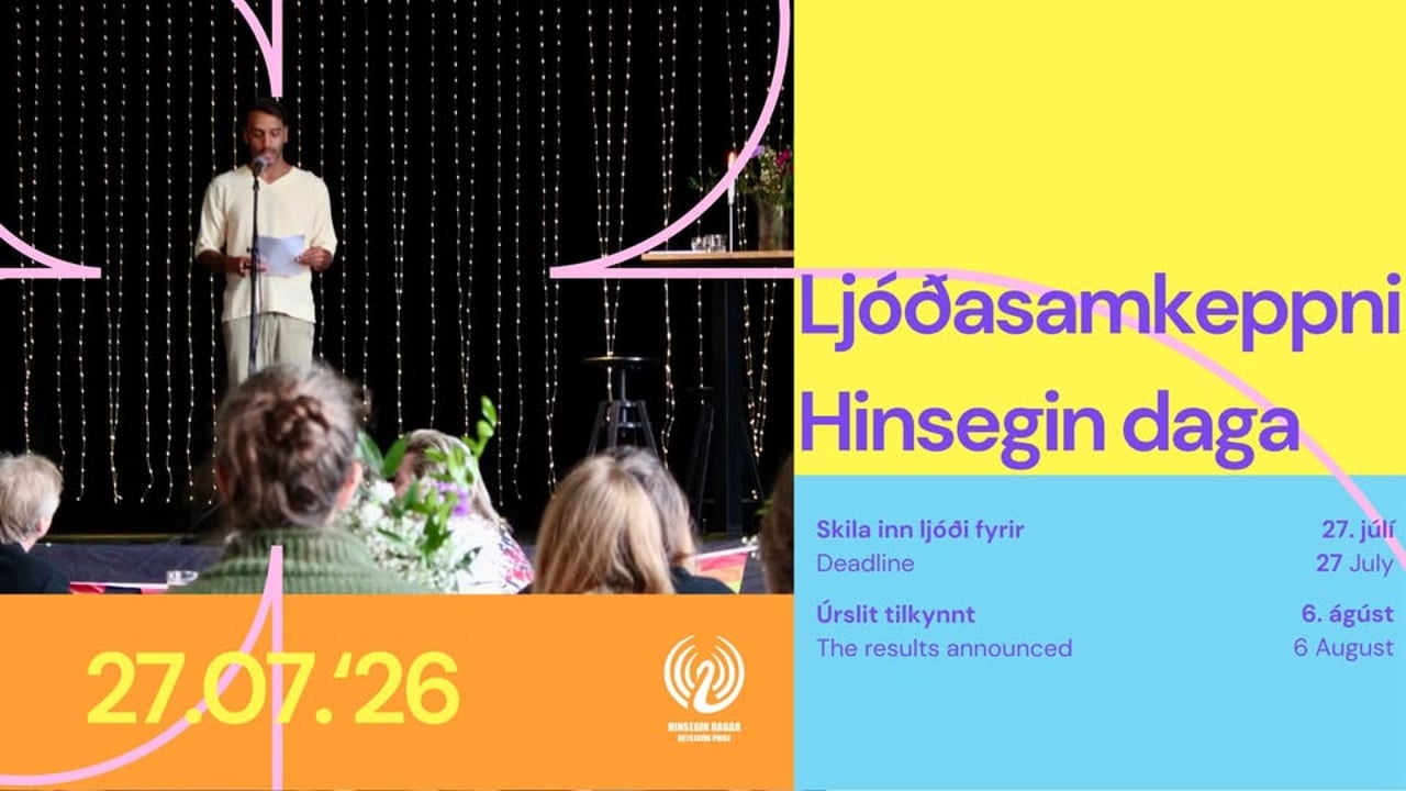 Ljóðasamkeppni Hinsegin daga 2026 // Reykjavík Pride 2026 Poetry Competition
