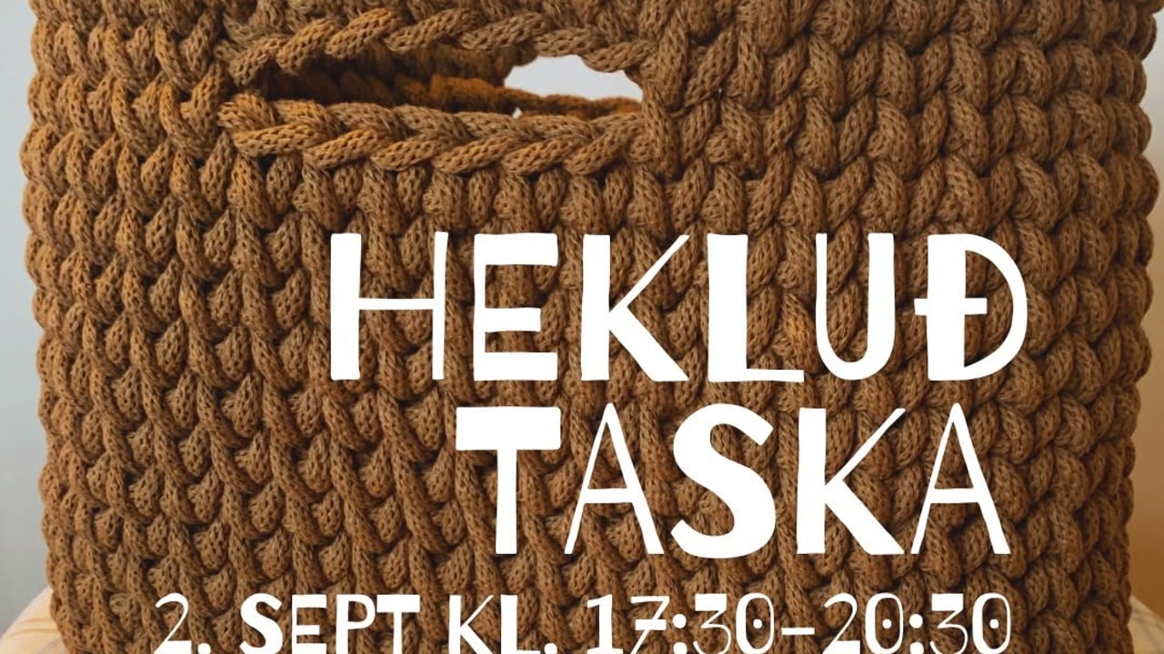 Hekluð taska - námskeið