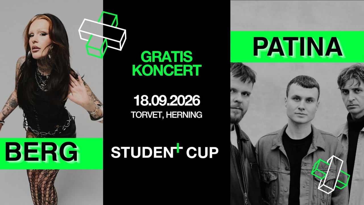 Gratis koncert med Berg og Patina (Student Cup)