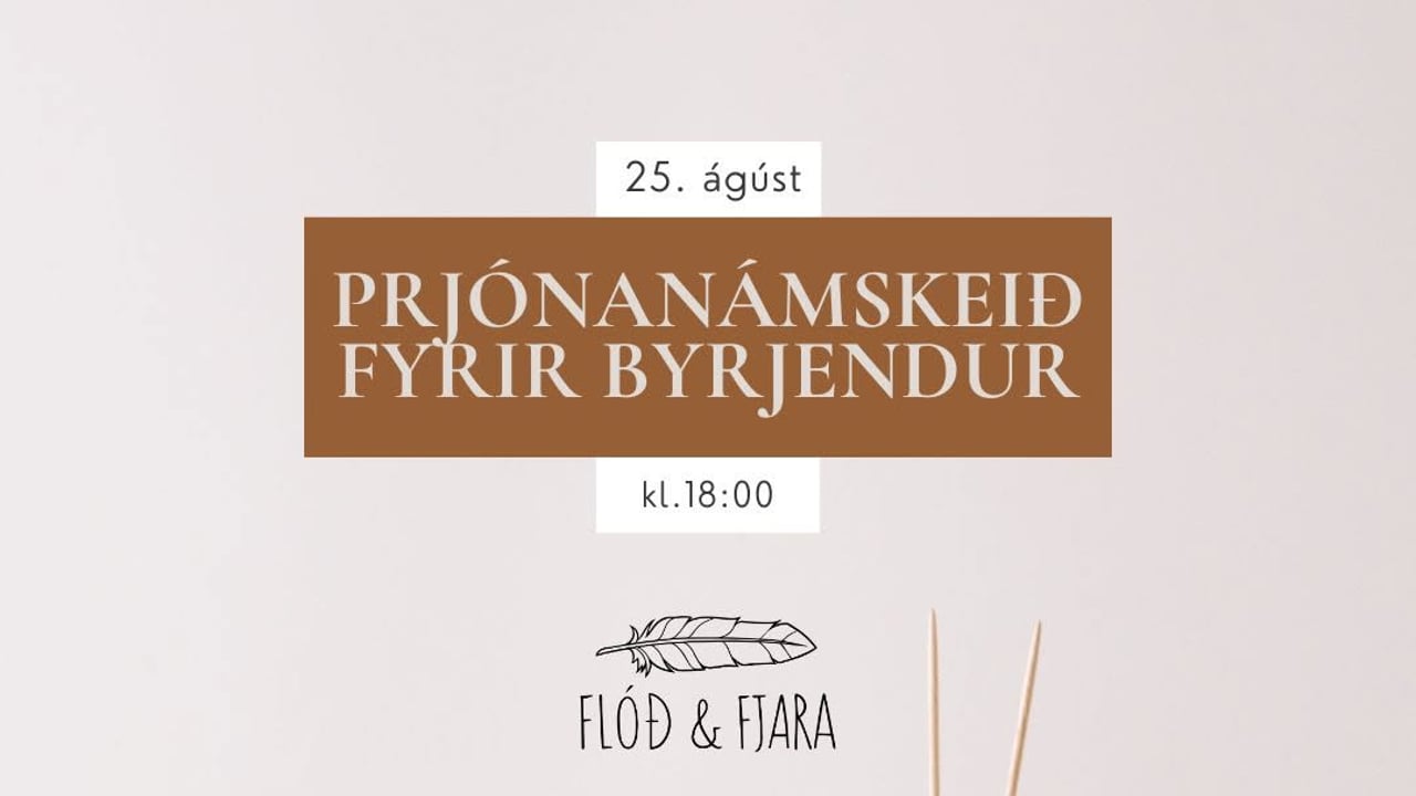 Prjónanámskeið fyrir byrjendur