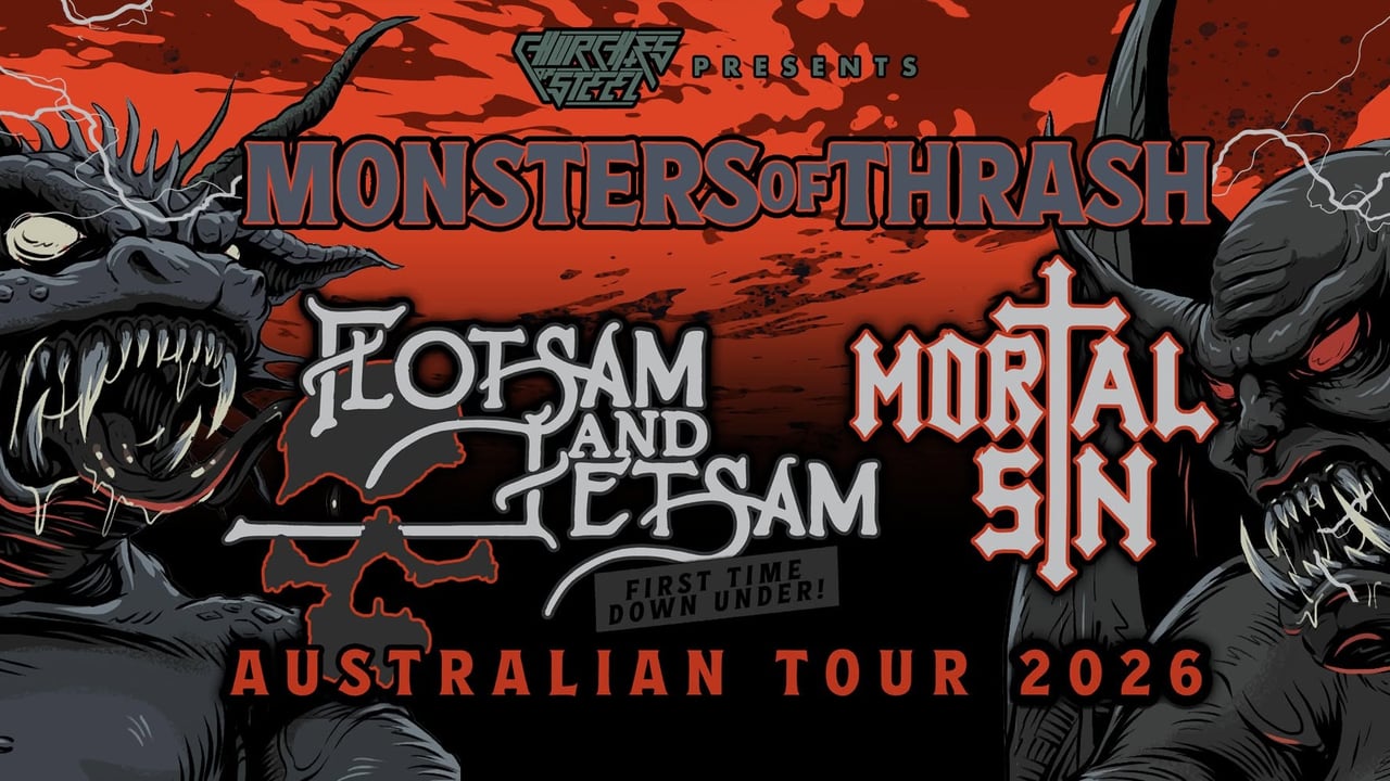 MONSTERS OF THRASH - FLOTSAM AND JETSAM (USA) + MORTAL SIN w/ Hidden Intent & Livewire - Brisbane