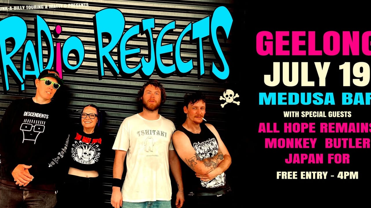 FREE SHOW 4pm - Radio Rejects, All Hope Remains, Monkey Butler Japan For