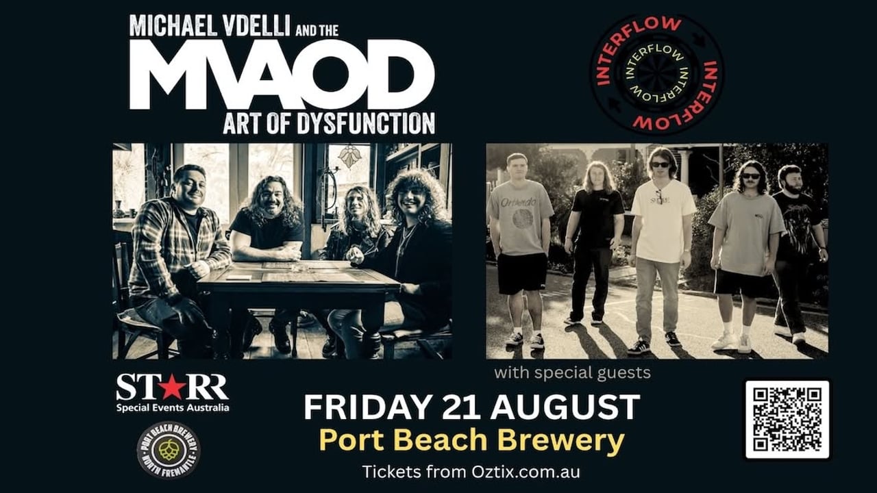 MVAOD play Port Beach Brewery with special guests Interflow