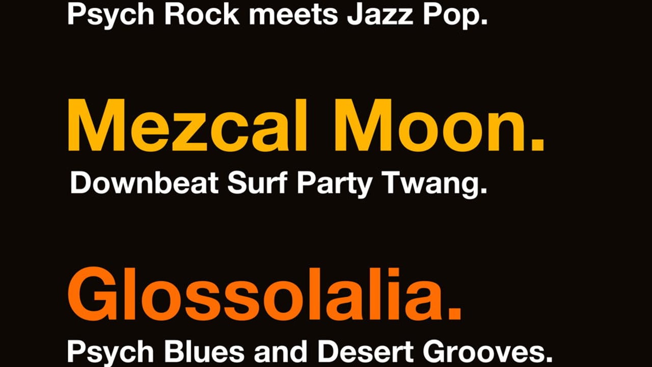 Hot Rats + Mezcal Moon + Glossolalia