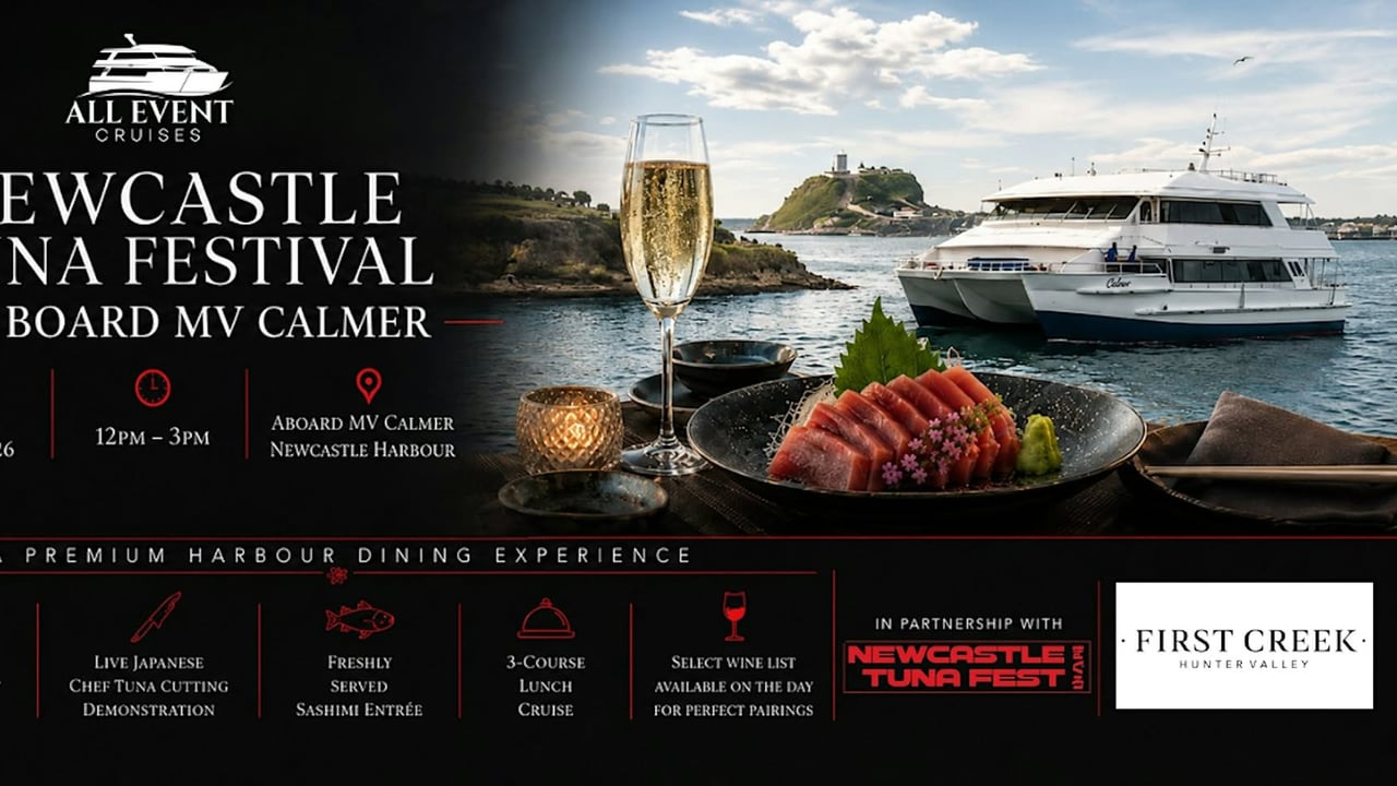 Newcastle Tuna Festival onboard MV Calmer | Exclusive Lunch Cruise