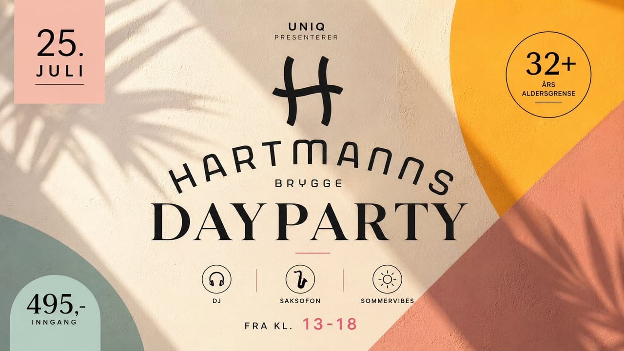 DAYPARTY på Hartmanns brygge 🌞🌴