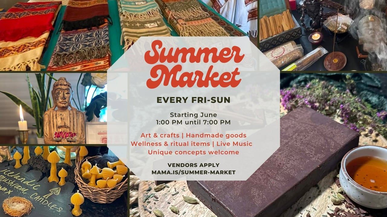 Summer Market - Reykjavík ☀️ Mama & White Lotus
