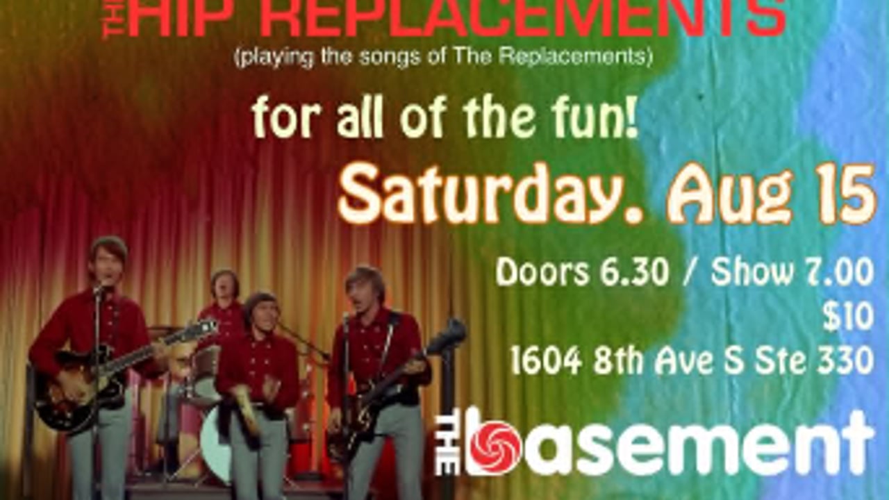 The Invisible Chimps (Monkees tribute) w/ Hip Replacements (Replacements tribute)