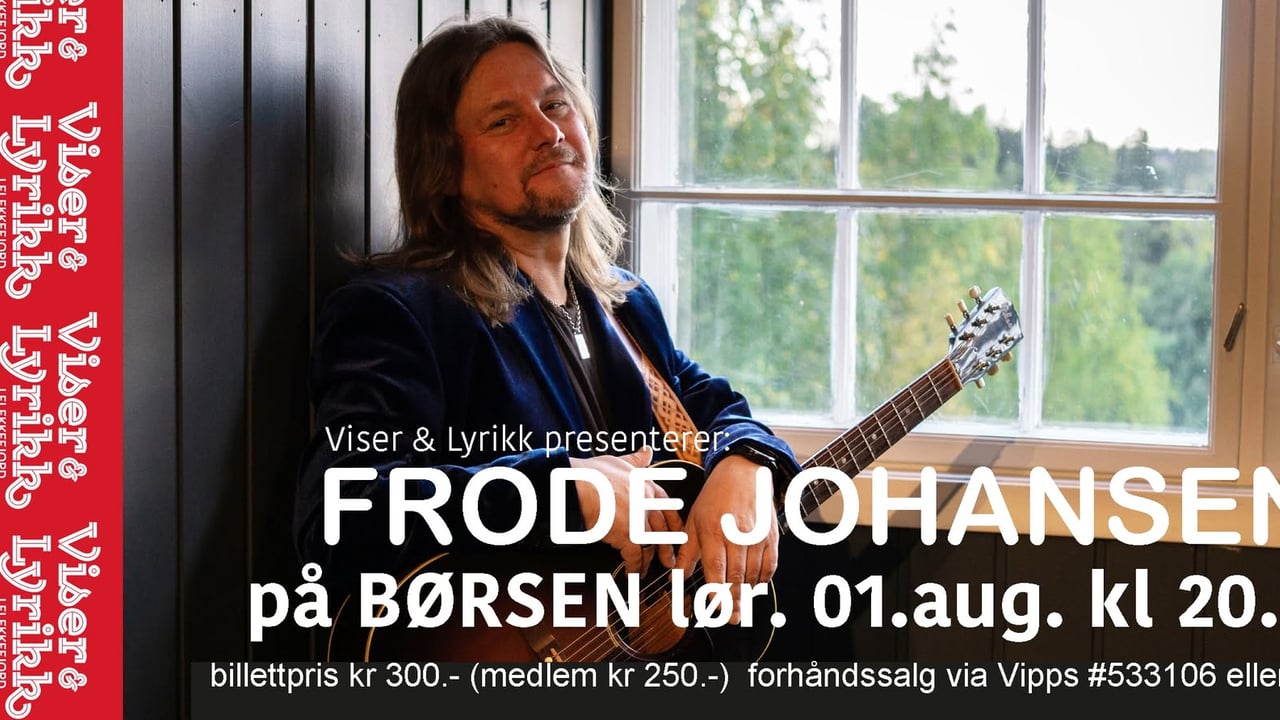 Konsert med Flekkefjords vennen Frode Johansen