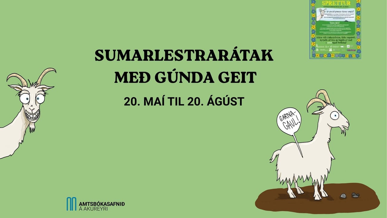 Sumarlestrarátak 2026 | Summer reading challenge