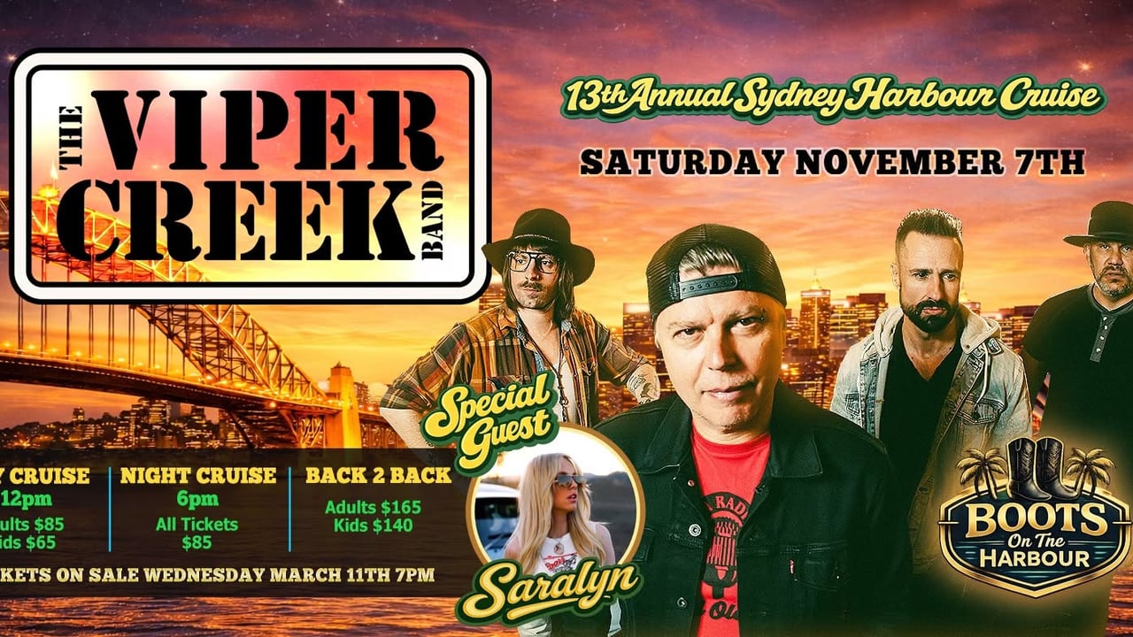 Viper Creek Band - 13th annual Sydney Harbour Cruise 2026