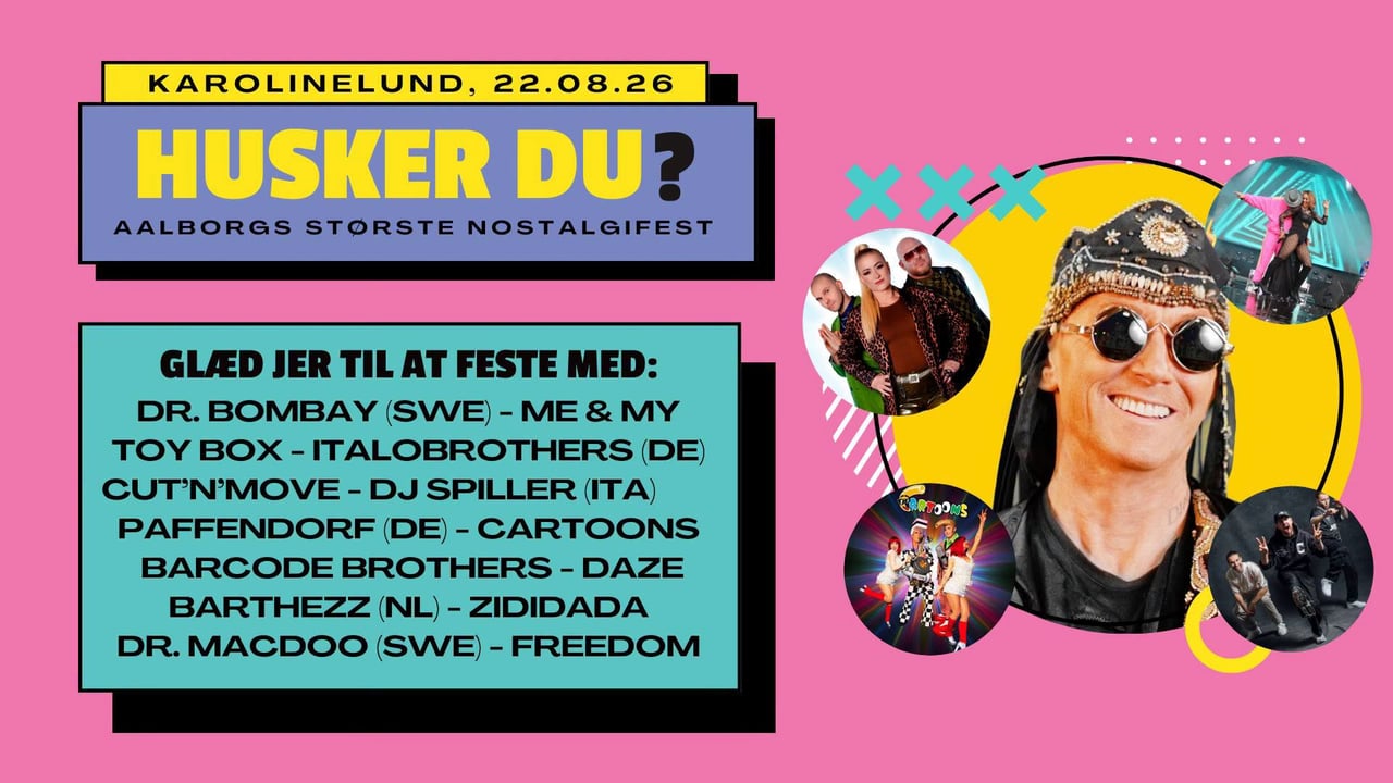 Husker Du? - Aalborgs største nostalgifest | Karolinelund, Aalborg - 2026