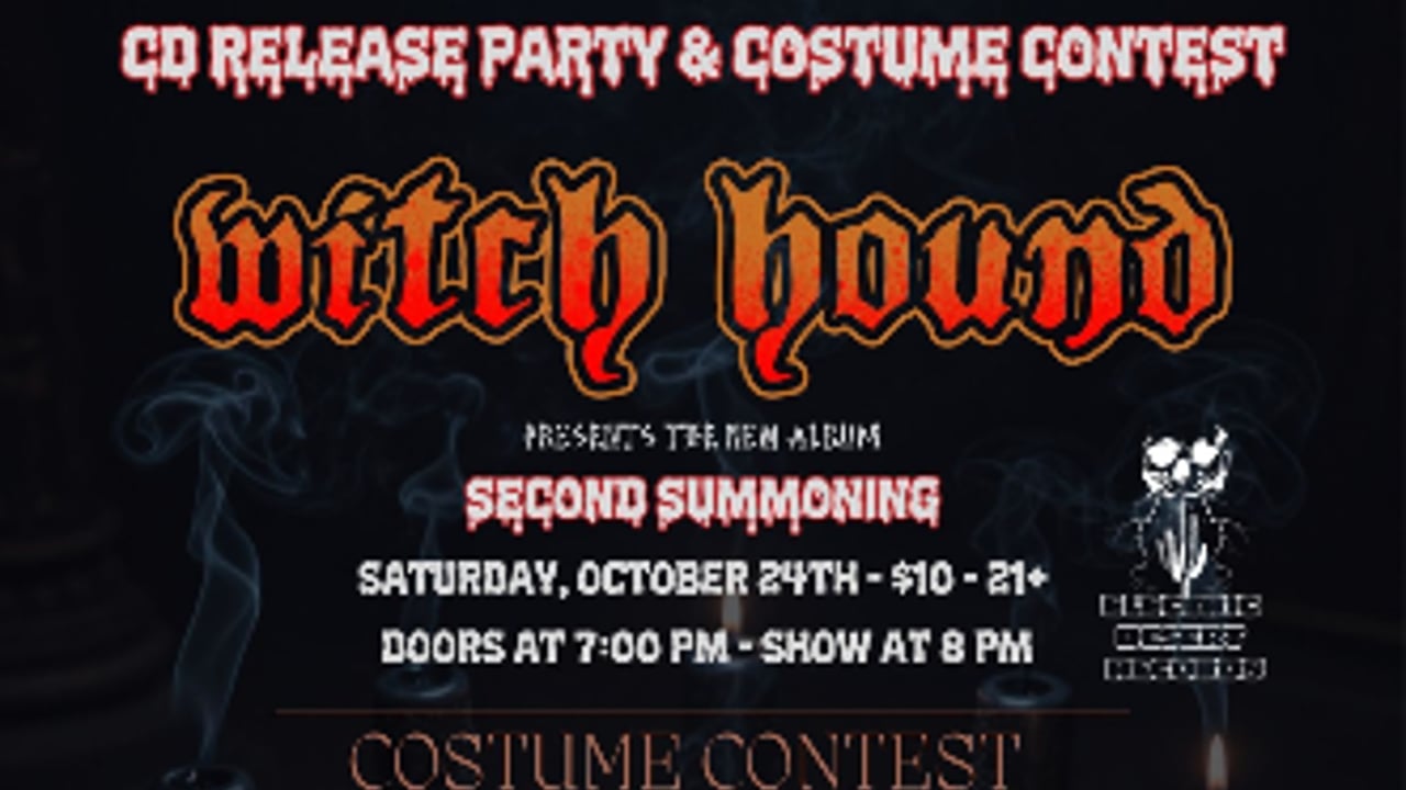 Witch Hound Album Release Party, with Malkasian, Doctor Nez, Uncle Goober, and Panda Strike as MC