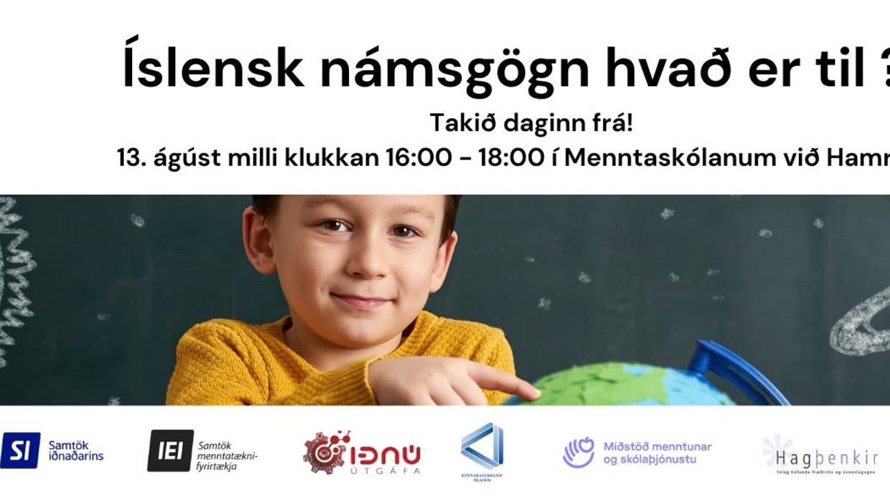 Íslensk námsgögn hvað er til?