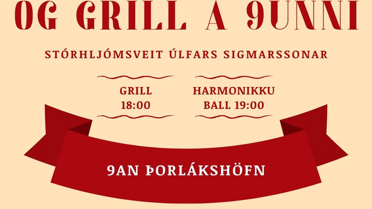 Grill og harmonikkuball á Níunni