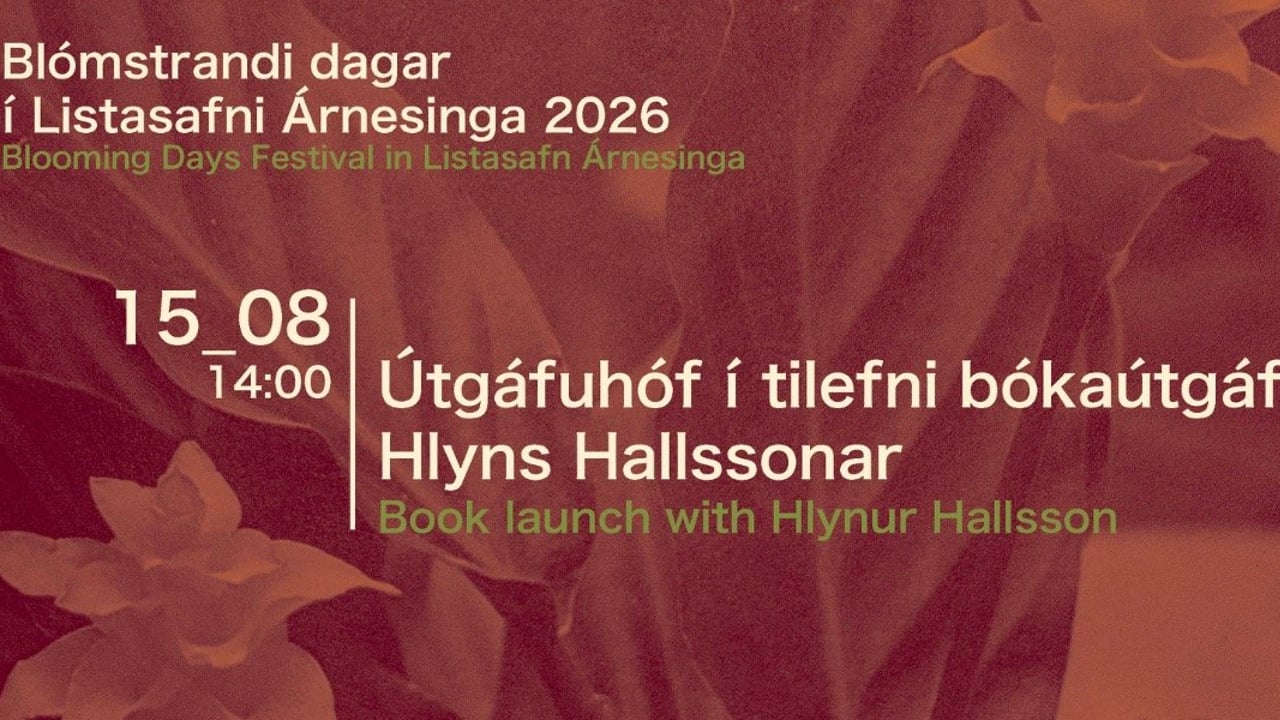 Útgáfuhóf í tilefni bókaútgáfu Hlyns Hallssonar
