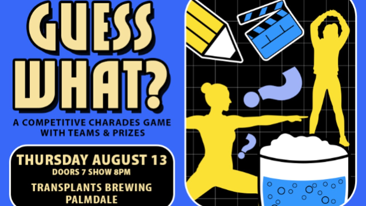 FREE EVENT: GUESS WHAT? A COMPETITIVE CHARADES GAME WITH TEAMS & PRIZES