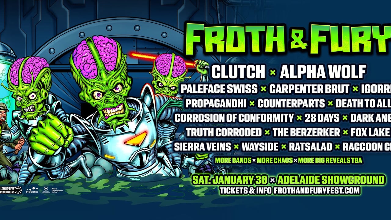 Froth & Fury Festival 2027 - Sat Jan 30 Adelaide Showground