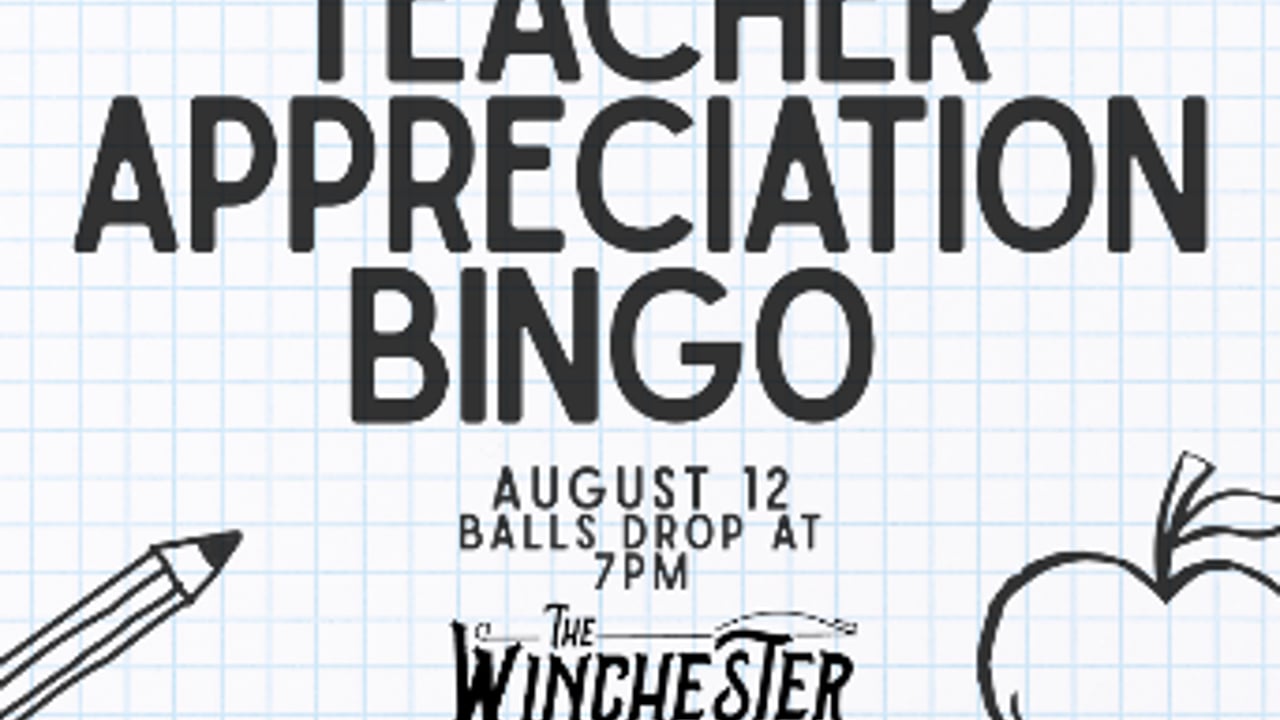 TEACHER APPRECIATION BINGO!!