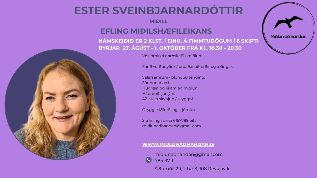Efling miðilshæfileikans með Ester