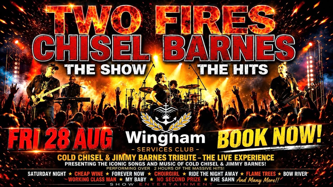 TWO FIRES: Chisel Barnes Show LIVE at Wingham Services Club! 
