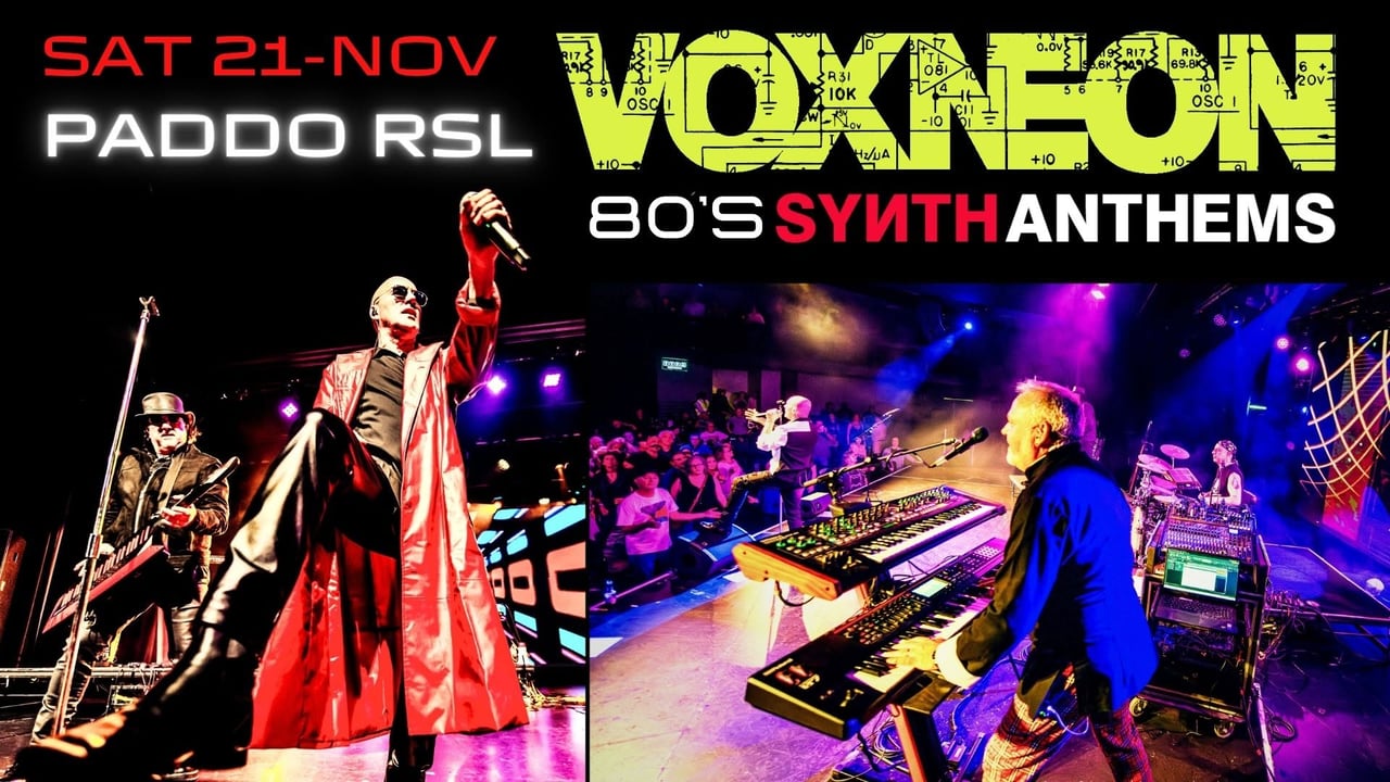 VOXNEON – 80s SYNTH ANTHEMS - Paddo RSL