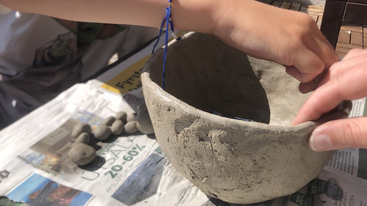 Lets make clay flower pots