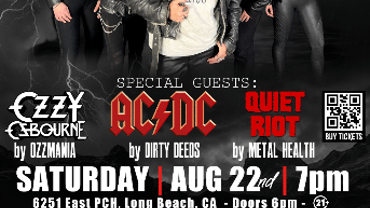 THE IRON MAIDENS with Special Guests OZZMANIA + DIRTY DEEDS + METAL HEALTH