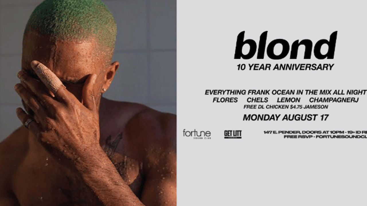 Blonde 10 Year Anniversary Celebration at Midnight Mondays