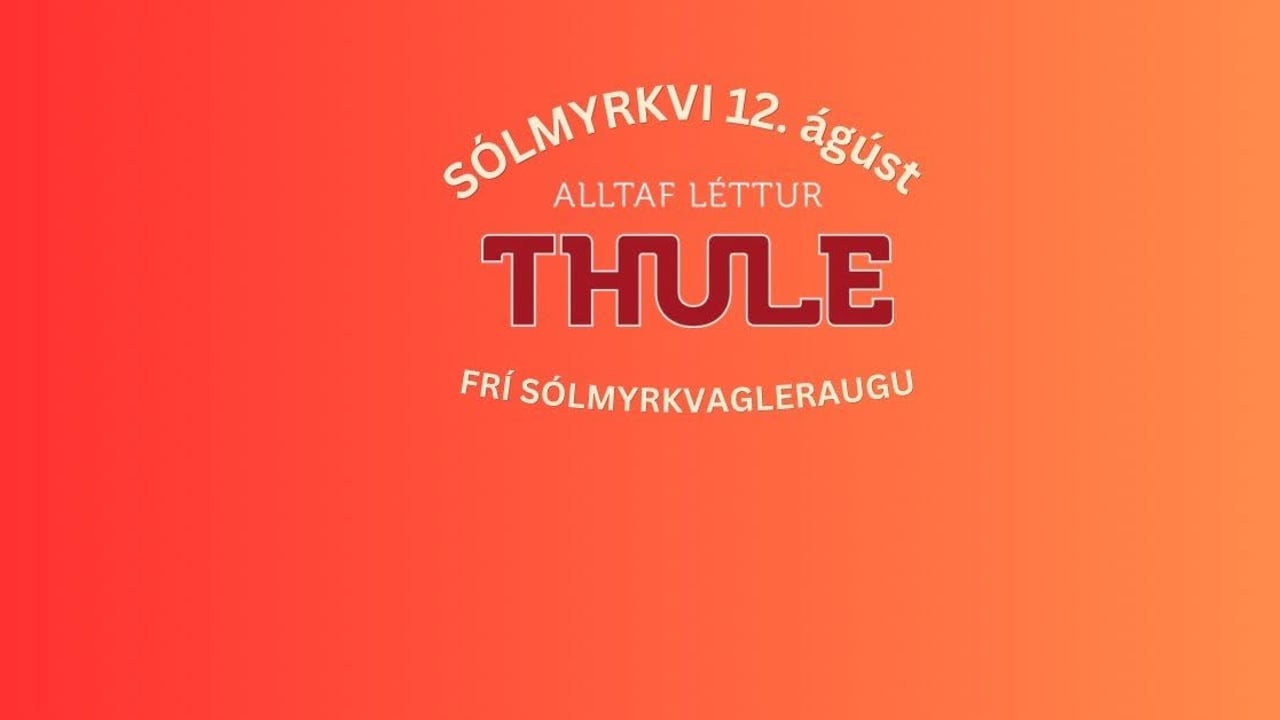 Sólmyrkvi í Miðbæ Selfoss með Thule Lite