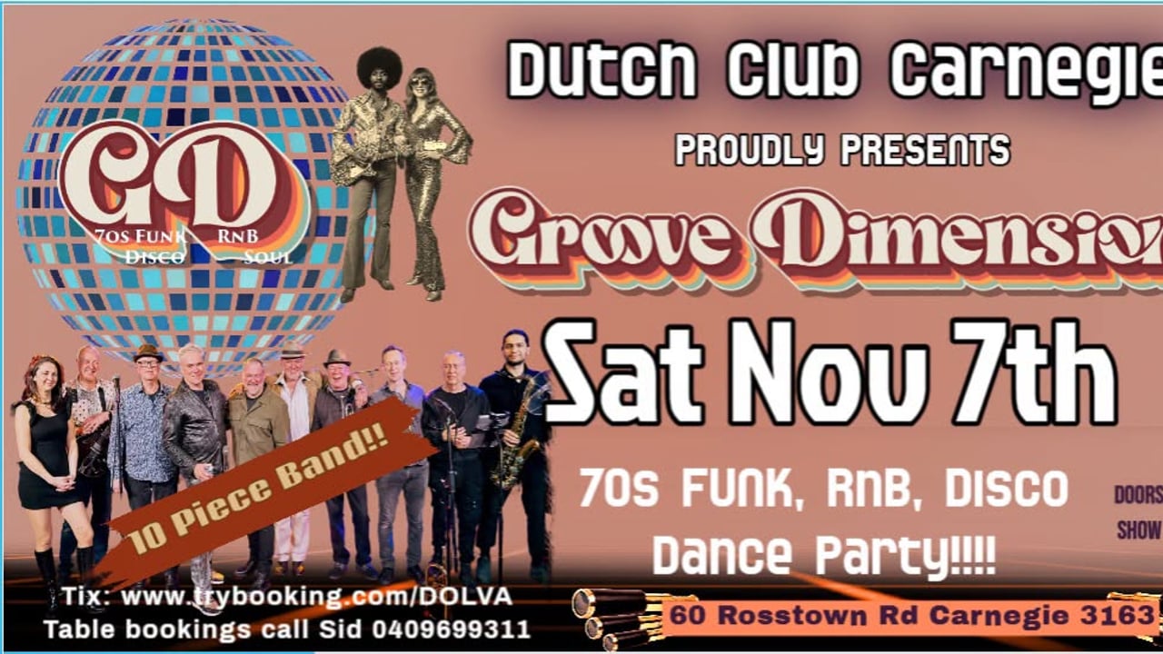 Groove Dimension 70’s Funk,RnB,Disco & Soul 