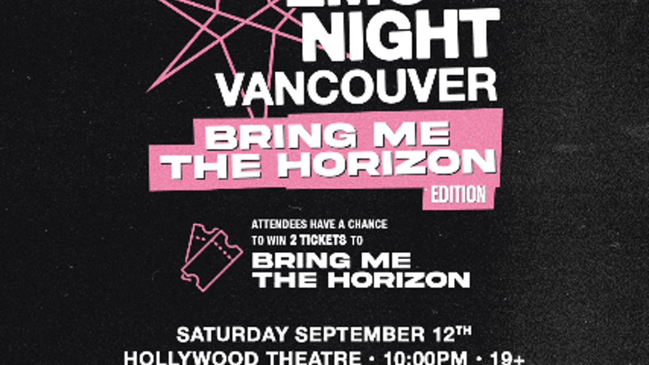 Emo Night Vancouver at Hollywood Theatre - Sep 12 2026
