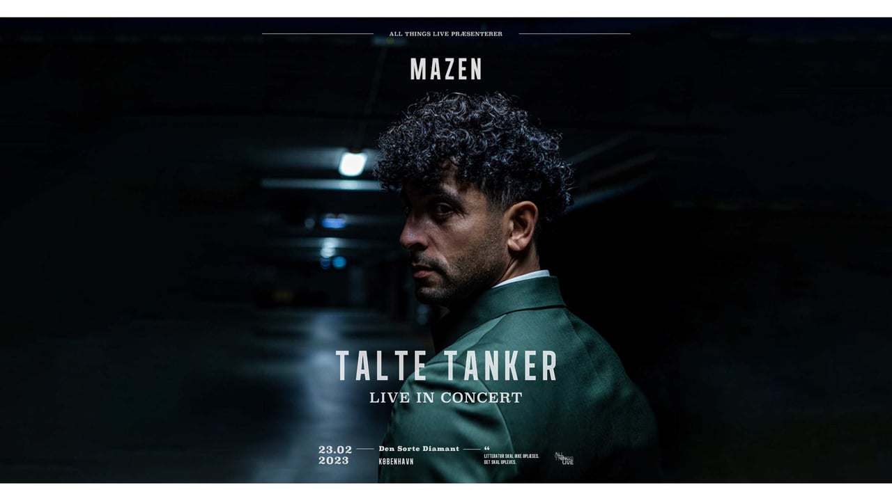 MAZEN-DIGTE OG POESI inkl. 3-retters menu