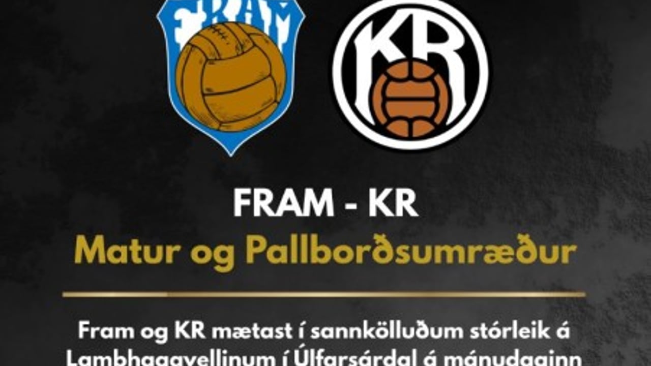 🏟 Fram-KR Upphitun fyrir stórleik