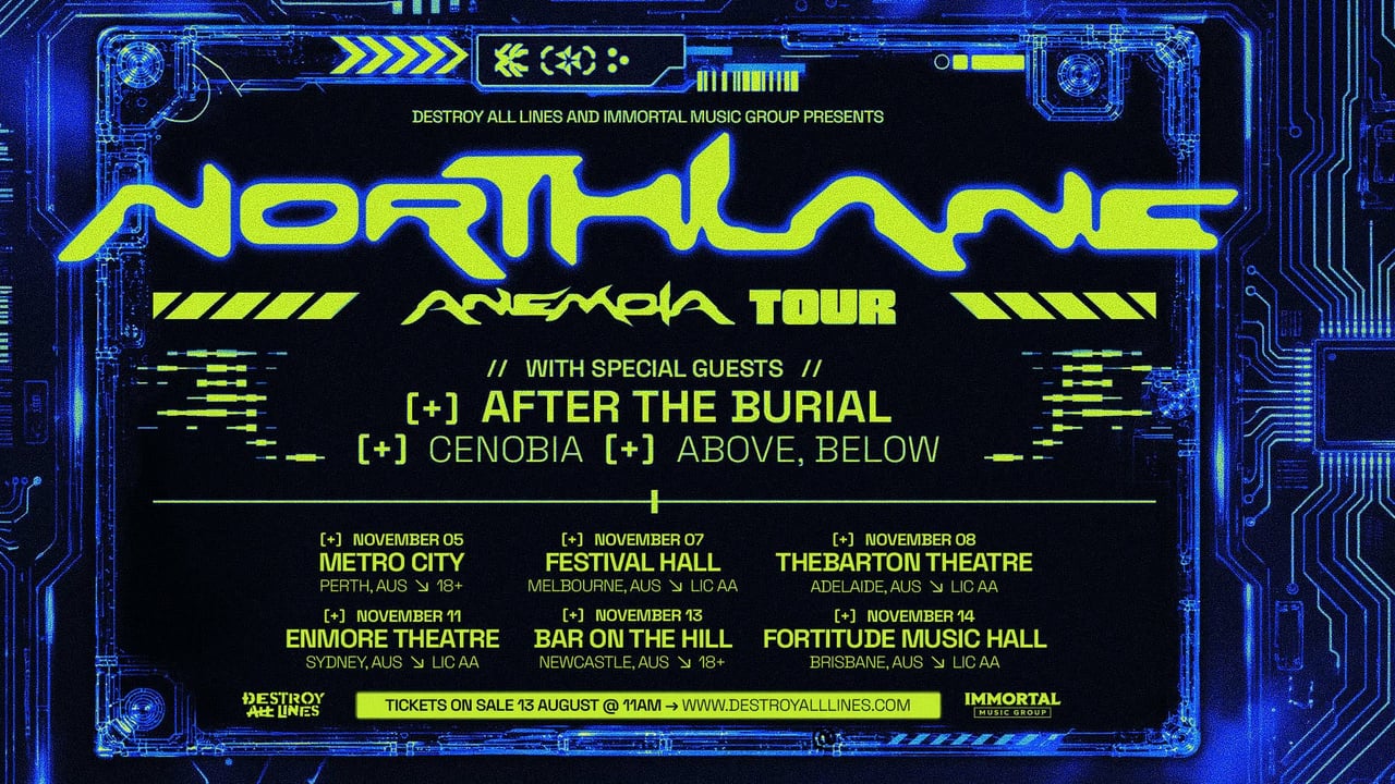 Northlane ‘Anemoia’ Australian Tour 2026 // Newcastle 18+