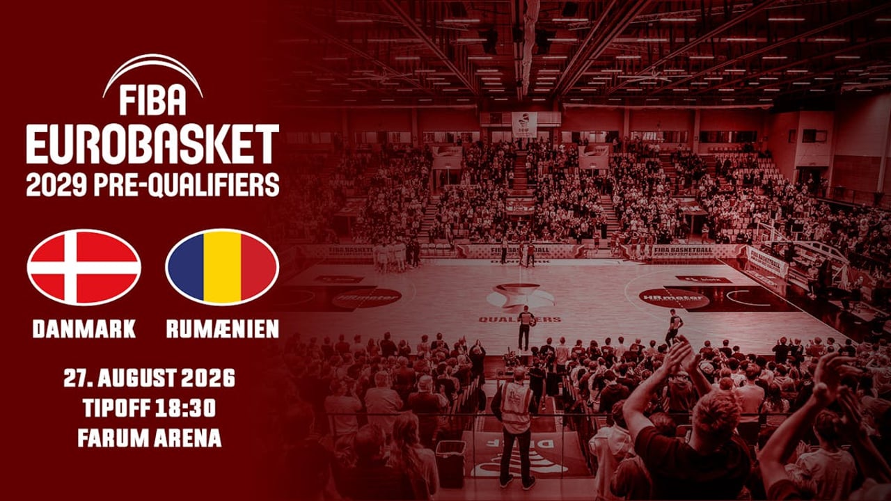 Basketball EM Prekval Herrer - Danmark vs. Rumænien