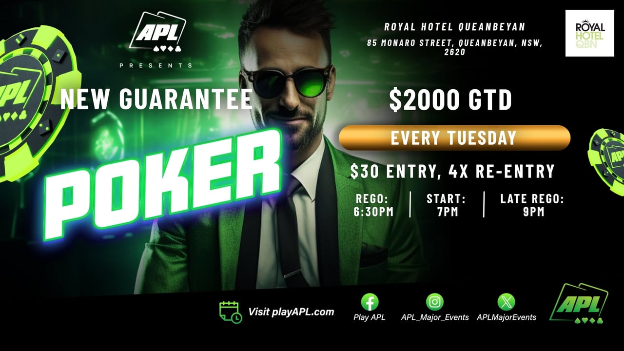 ♠️ Tuesday Poker Night | $2000 Guaranteed Prize Pool