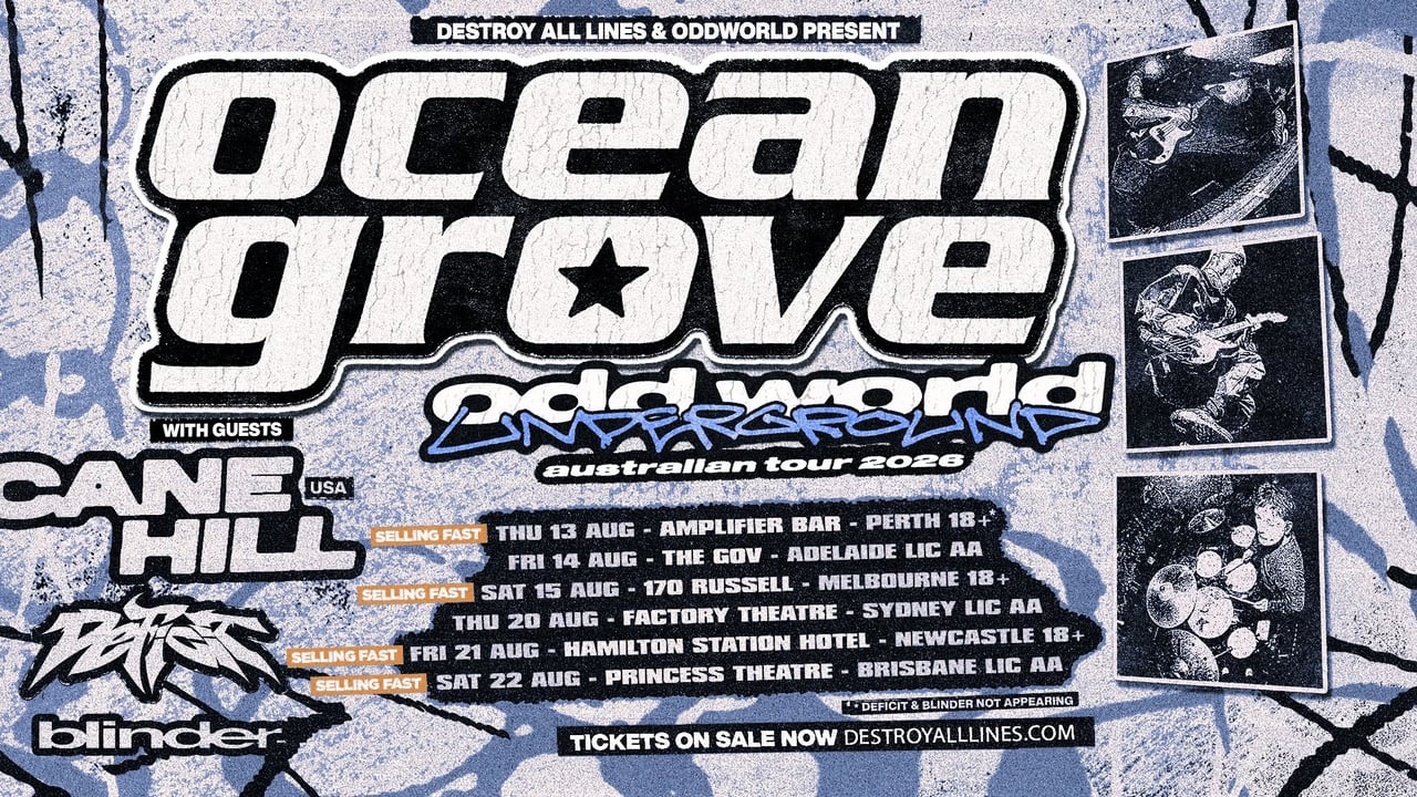 Ocean Grove 'Oddworld Underground' Tour w/ Cane Hill - Newcastle 18+