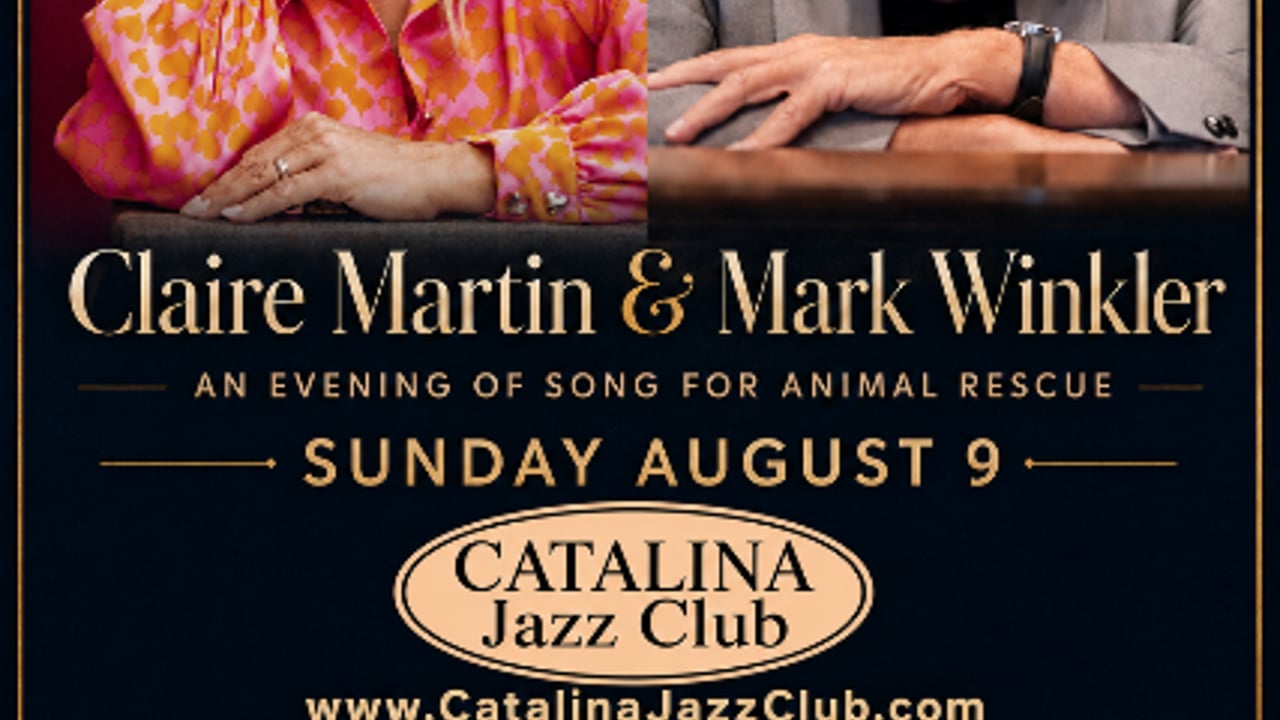 Claire Martin & Mark Winkler – An Evening of Song for Animal Rescue