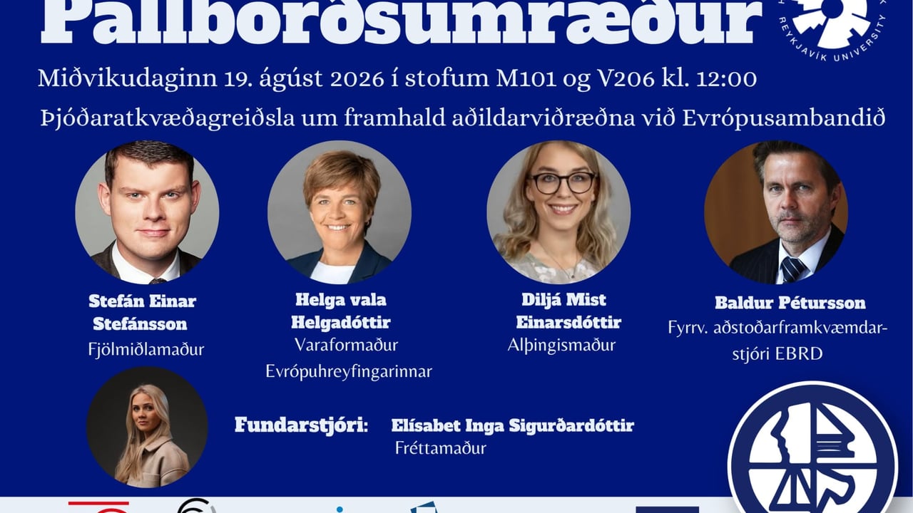Pallborðsumræður vegna þjóðaratkvæðagreiðslu um framhald aðildarviðræðna við Evrópusambandið